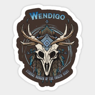 Wendigo: Eternal Hunger Of The Frozen Night Sticker